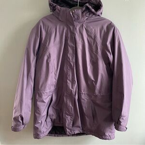 Eddie Bauer Weatheredge Dusty Purple Hooded Ski/Winter Jacket